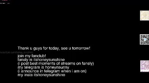 Live thumbnail for honey_sunshine